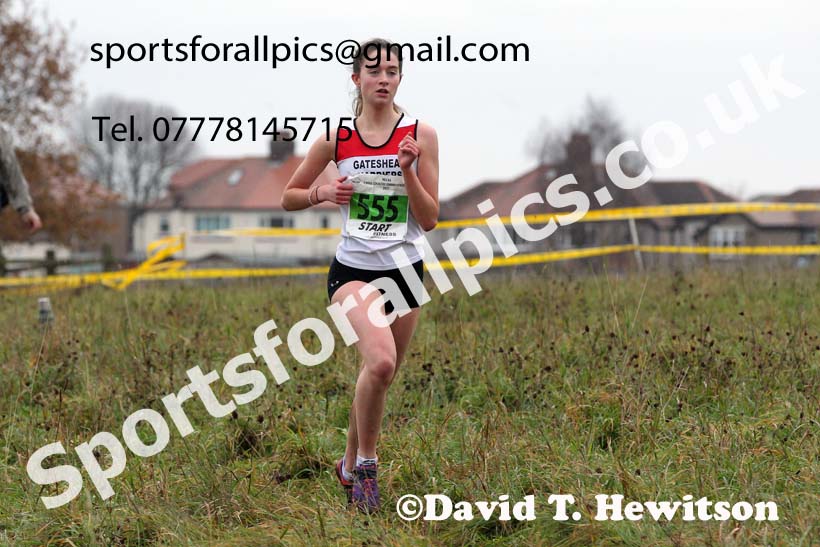 Womens under-17s and under-20s, 2021 North Eastern Cross Country Championships, Sedgefield. Photo: David T. Hewitson/Sports for All Pics